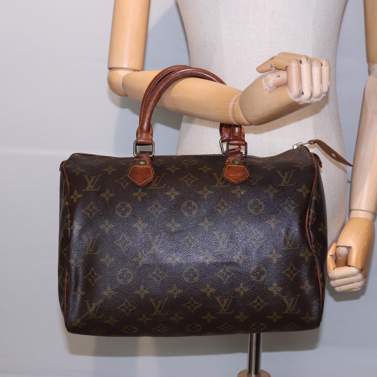 LOUIS VUITTON Monogram Speedy 30 Hand Bag M41526 LV Auth 80453