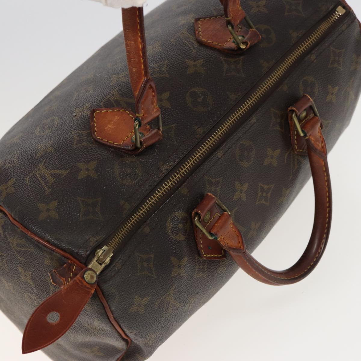 LOUIS VUITTON Monogram Speedy 30 Hand Bag M41526 LV Auth 80453