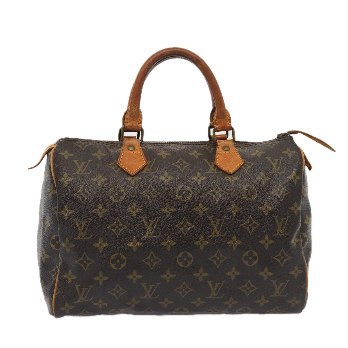 LOUIS VUITTON Monogram Speedy 30 Hand Bag M41526 LV Auth 80455