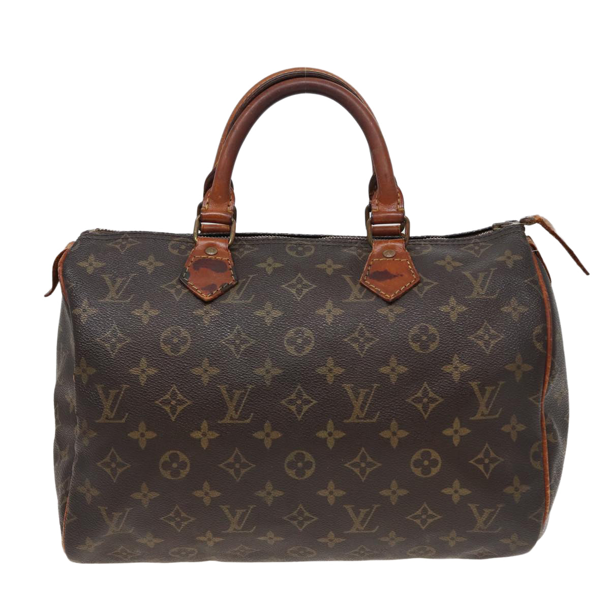 LOUIS VUITTON Monogram Speedy 30 Hand Bag M41526 LV Auth 80457