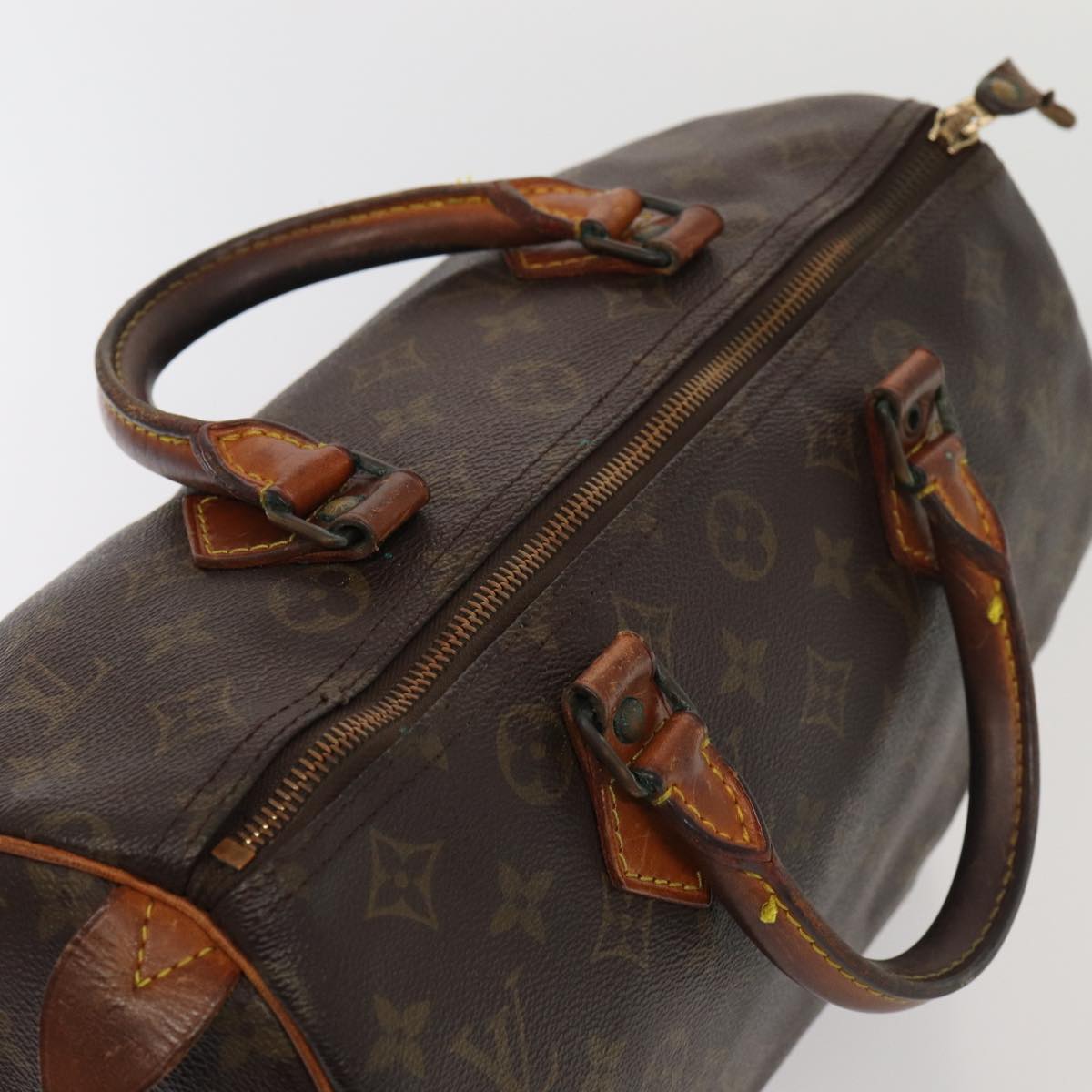 LOUIS VUITTON Monogram Speedy 30 Hand Bag M41526 LV Auth 80463