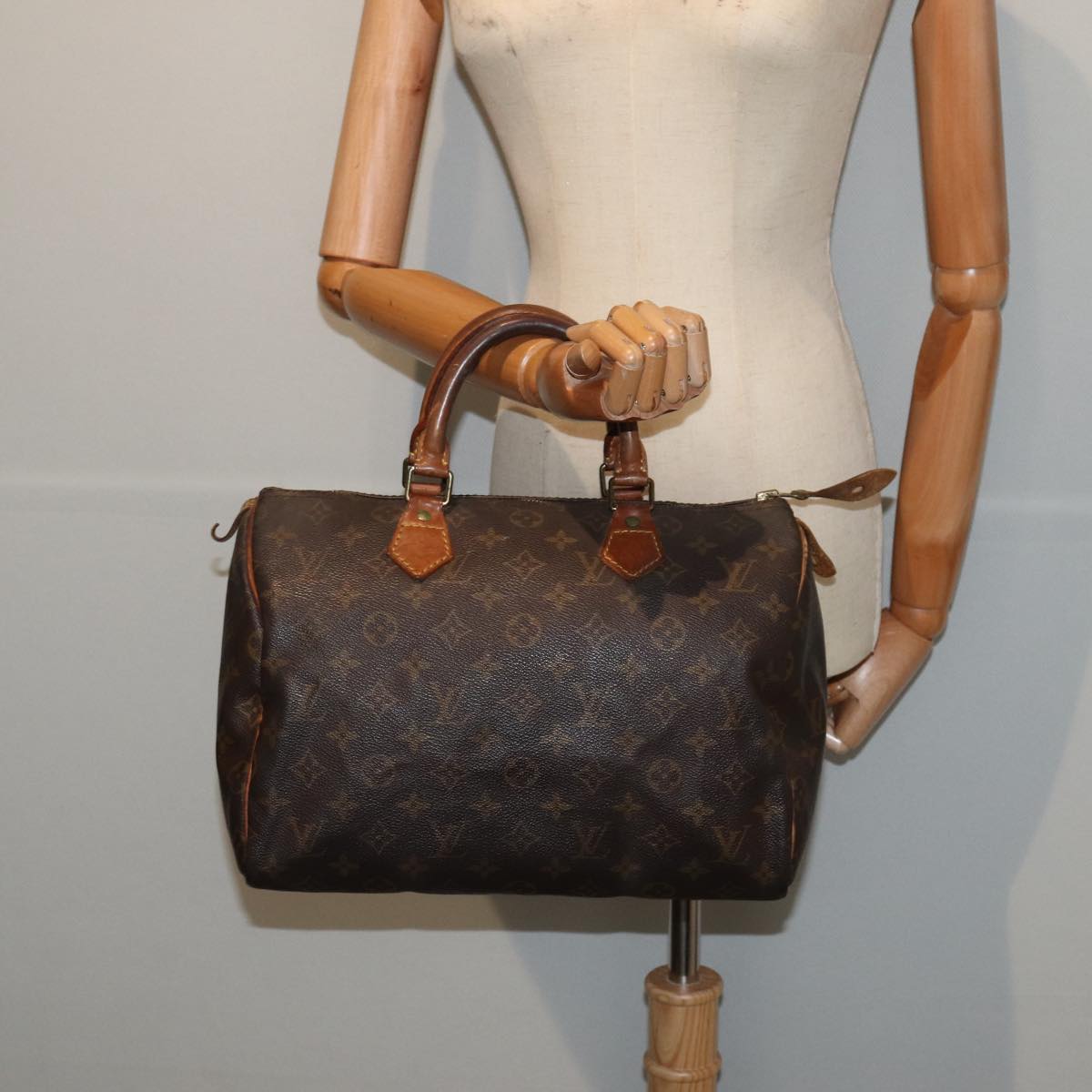 LOUIS VUITTON Monogram Speedy 30 Hand Bag M41526 LV Auth 80464