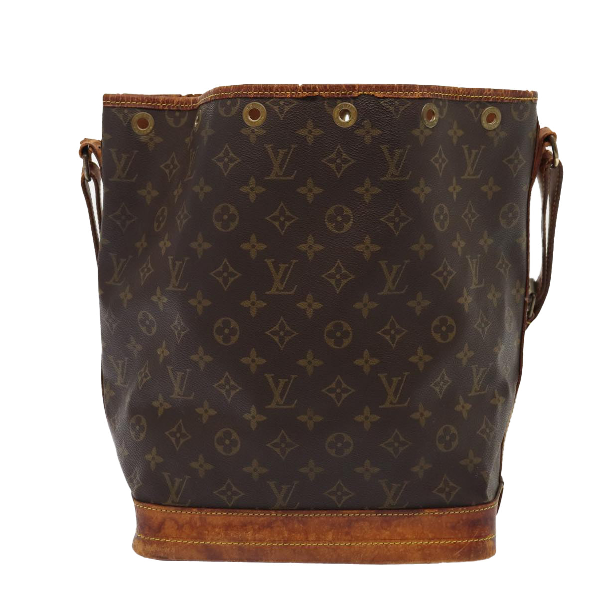 LOUIS VUITTON Monogram Noe Shoulder Bag M42224 LV Auth 80473