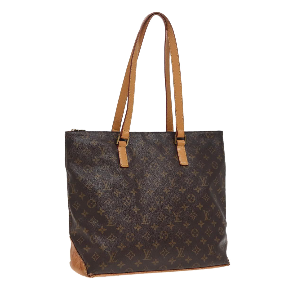 LOUIS VUITTON Monogram Cabas Mezzo Tote Bag M51151 LV Auth 80484