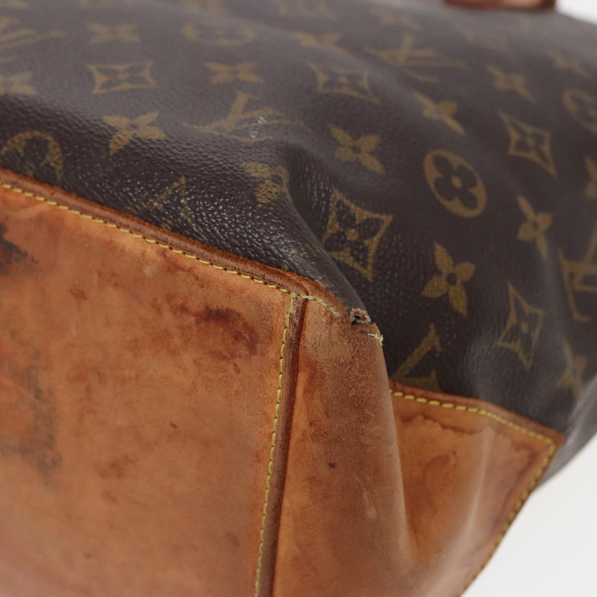 LOUIS VUITTON Monogram Cabas Mezzo Tote Bag M51151 LV Auth 80484