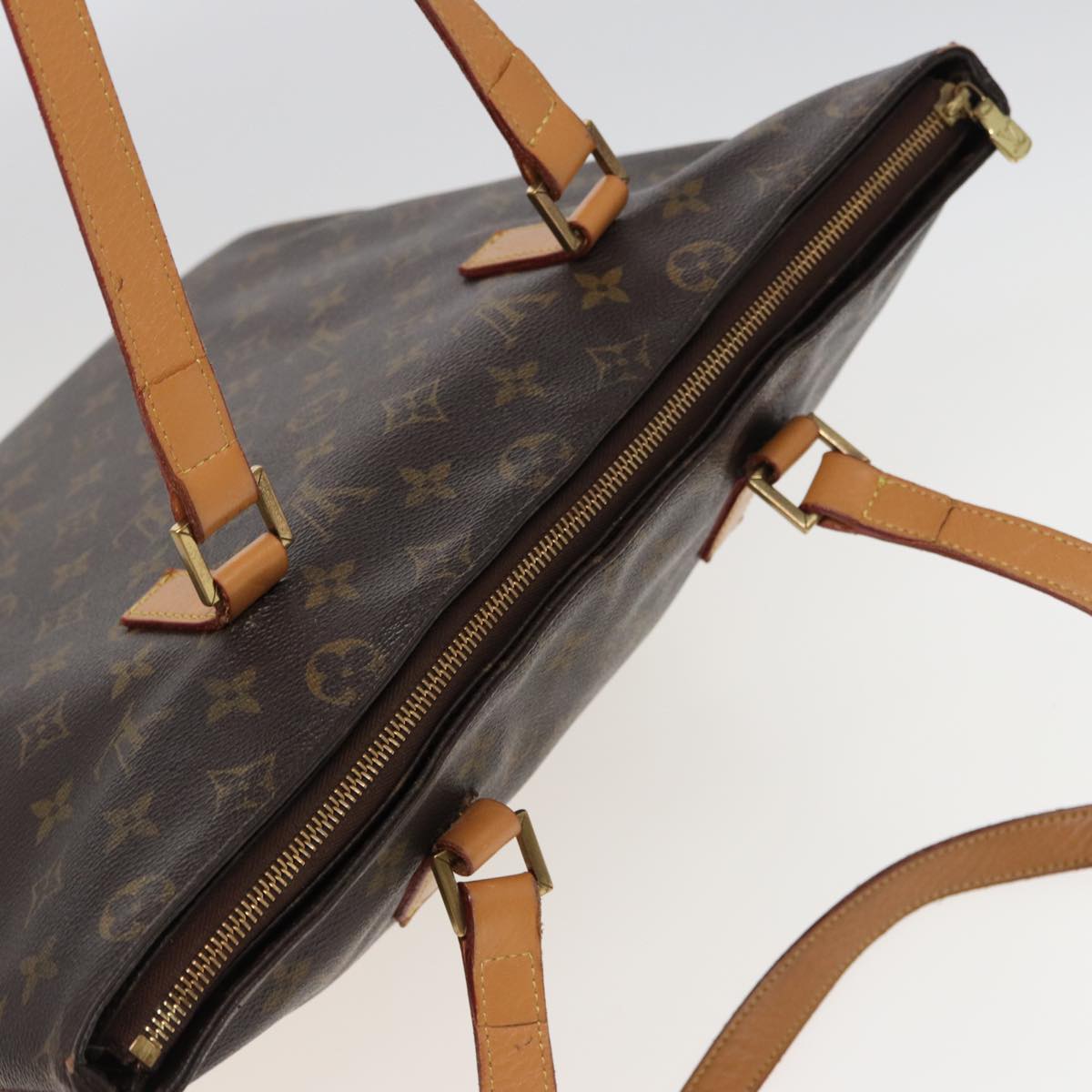 LOUIS VUITTON Monogram Cabas Mezzo Tote Bag M51151 LV Auth 80484