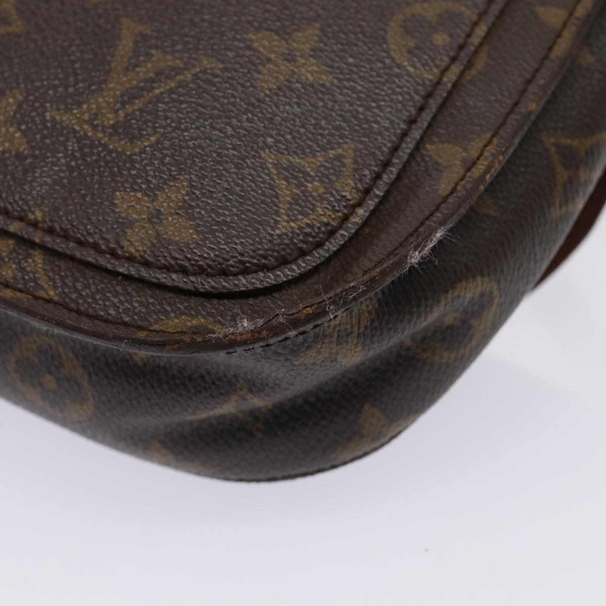 LOUIS VUITTON Monogram Saint Cloud MM Shoulder Bag M51243 LV Auth 80489