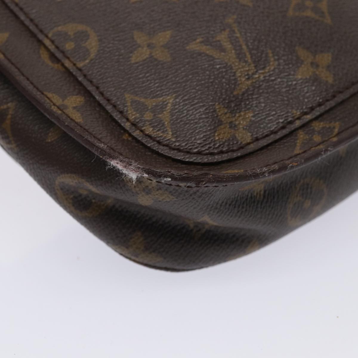 LOUIS VUITTON Monogram Saint Cloud MM Shoulder Bag M51243 LV Auth 80489