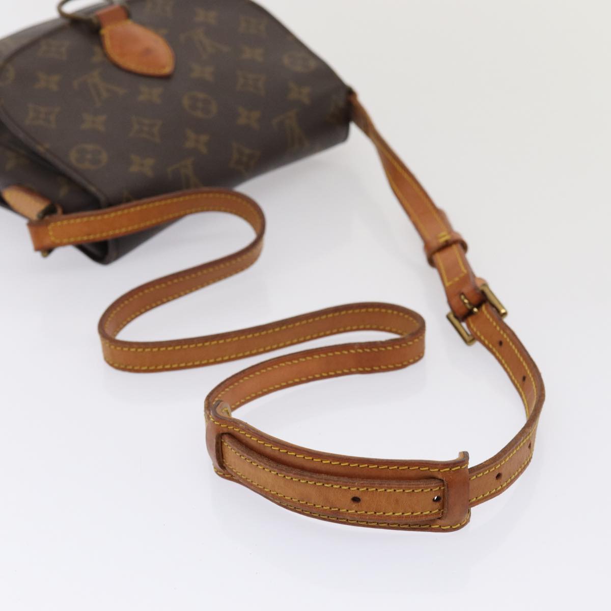 LOUIS VUITTON Monogram Saint Cloud MM Shoulder Bag M51243 LV Auth 80489