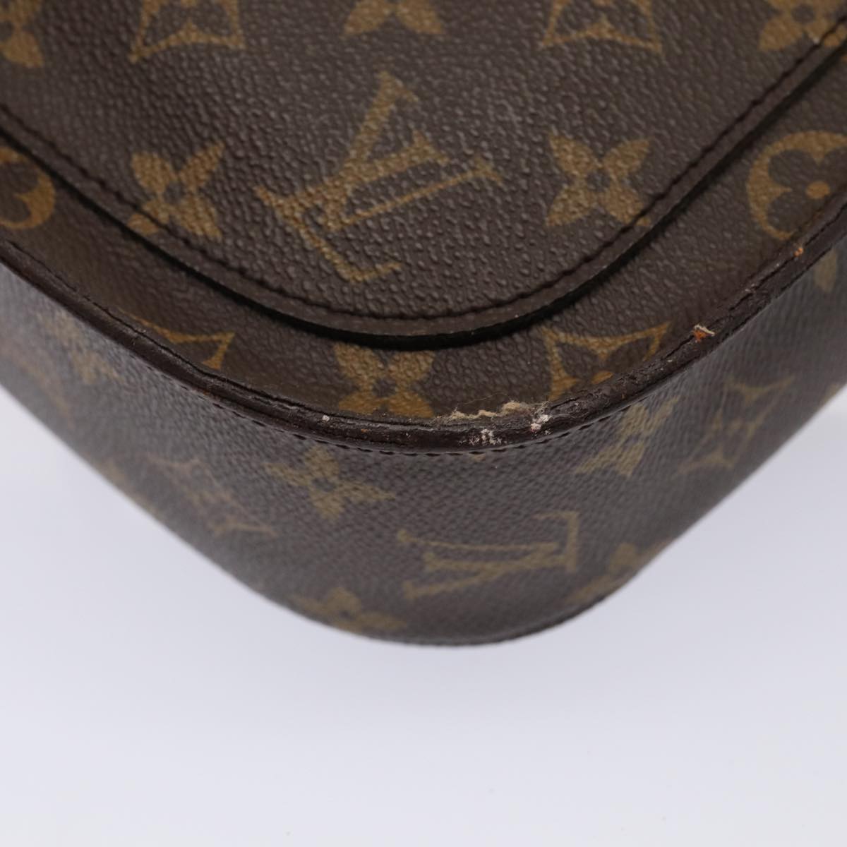 LOUIS VUITTON Monogram Saint Cloud GM Shoulder Bag M51242 LV Auth 80490