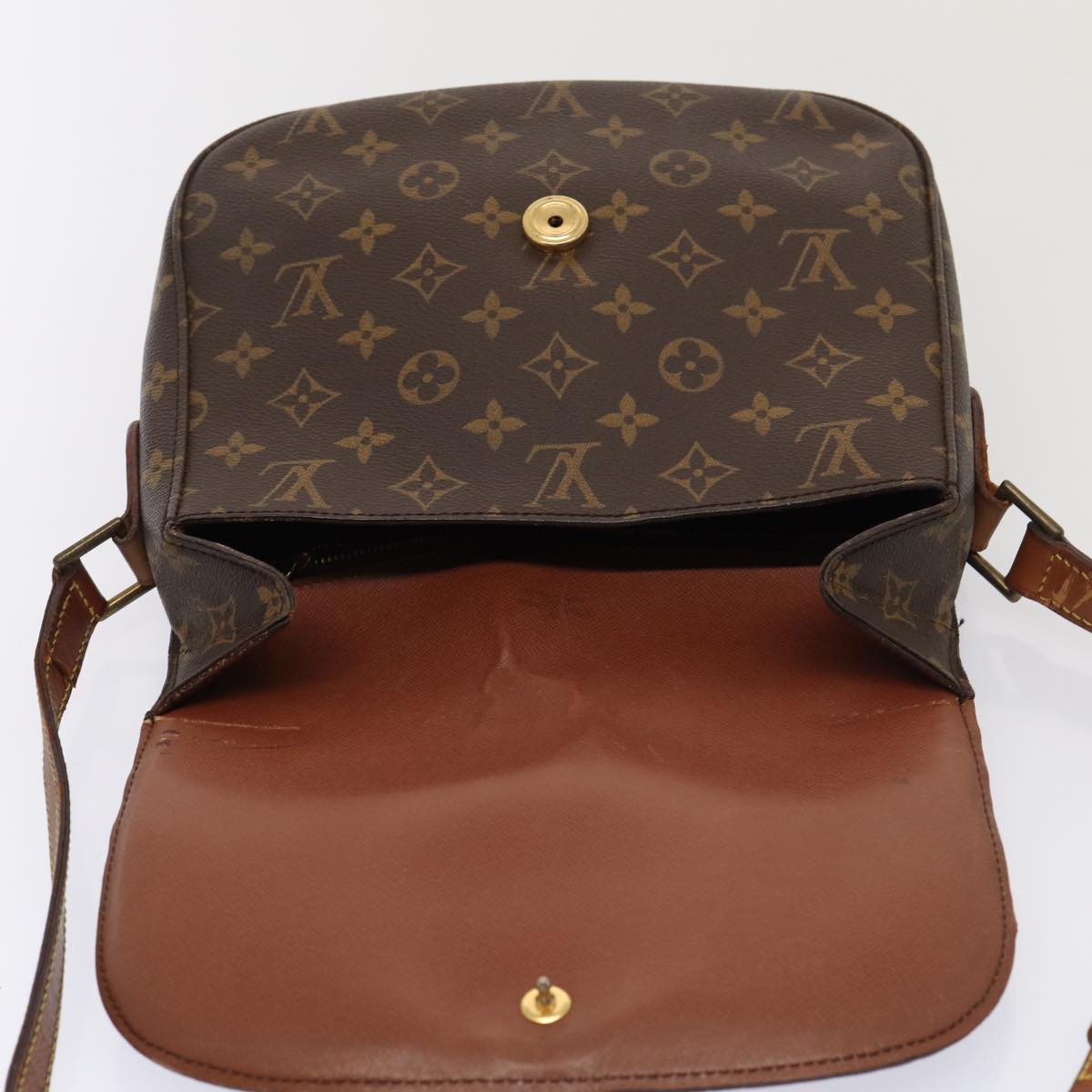 LOUIS VUITTON Monogram Saint Cloud GM Shoulder Bag M51242 LV Auth 80490