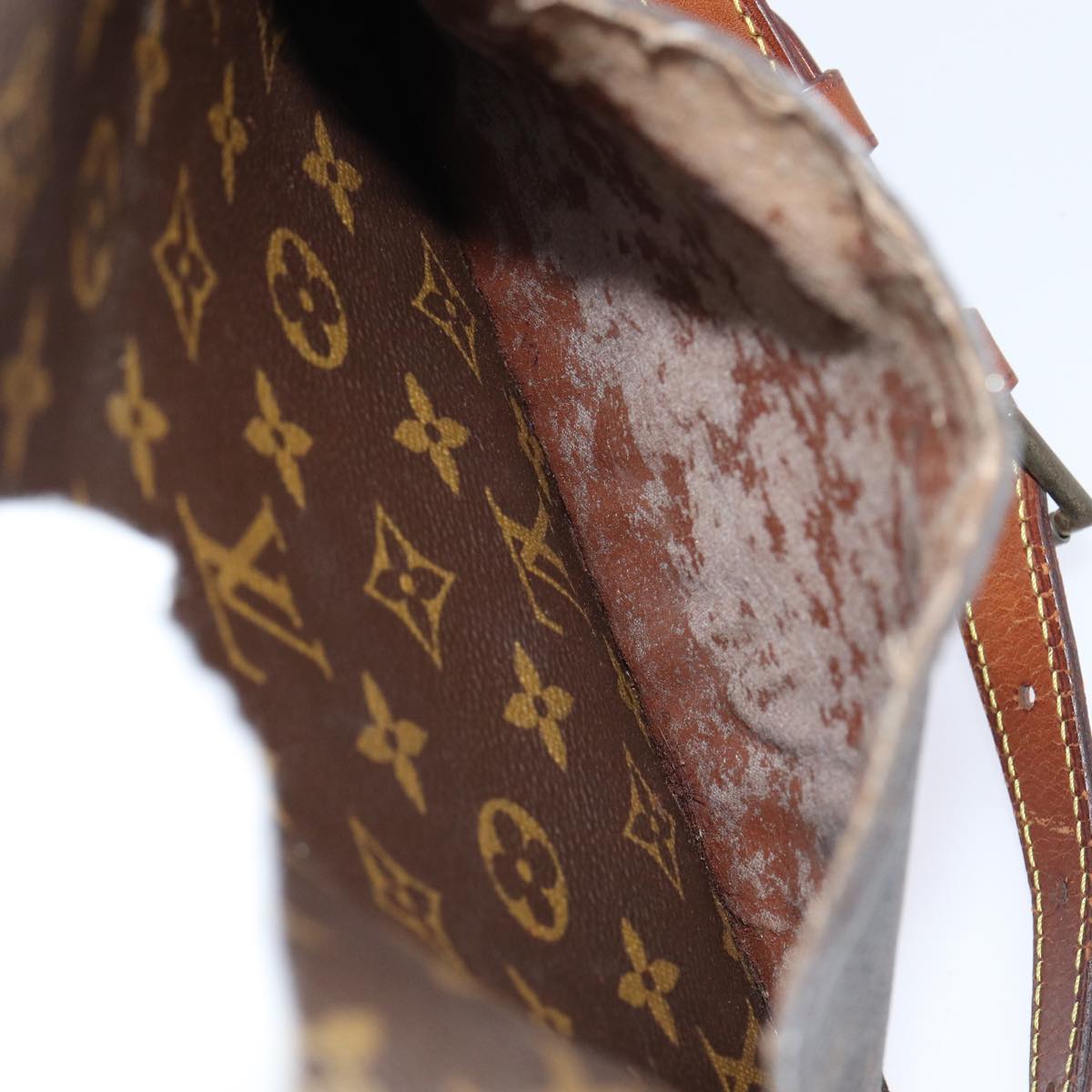 LOUIS VUITTON Monogram Saint Cloud GM Shoulder Bag M51242 LV Auth 80490