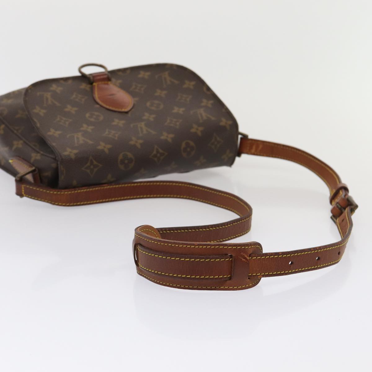 LOUIS VUITTON Monogram Saint Cloud GM Shoulder Bag M51242 LV Auth 80490