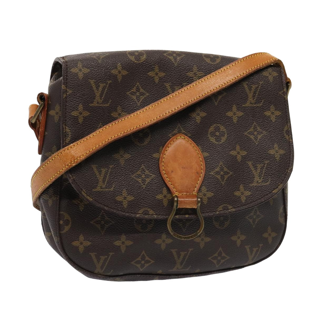 LOUIS VUITTON Monogram Saint Cloud GM Shoulder Bag M51242 LV Auth 80491