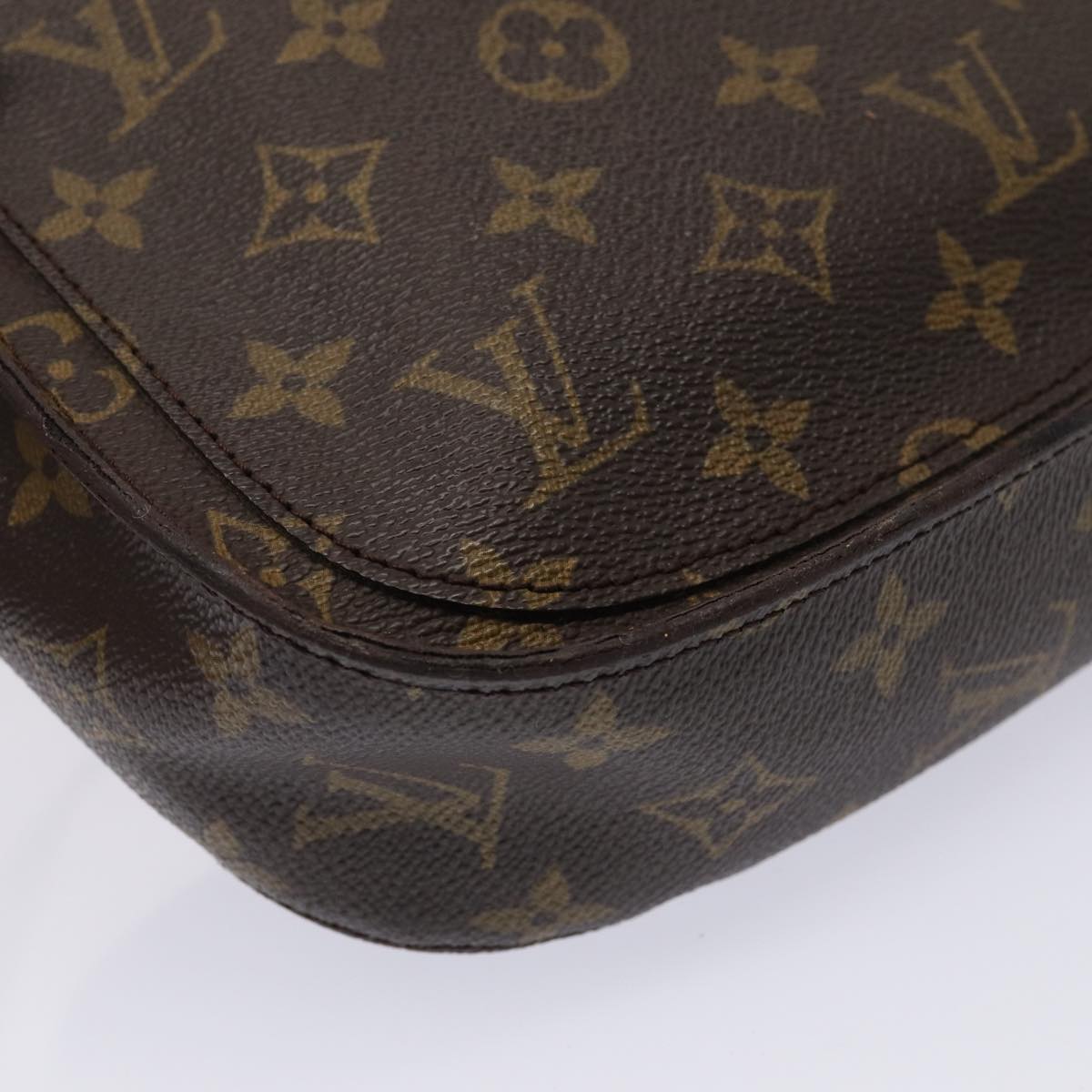 LOUIS VUITTON Monogram Saint Cloud GM Shoulder Bag M51242 LV Auth 80491