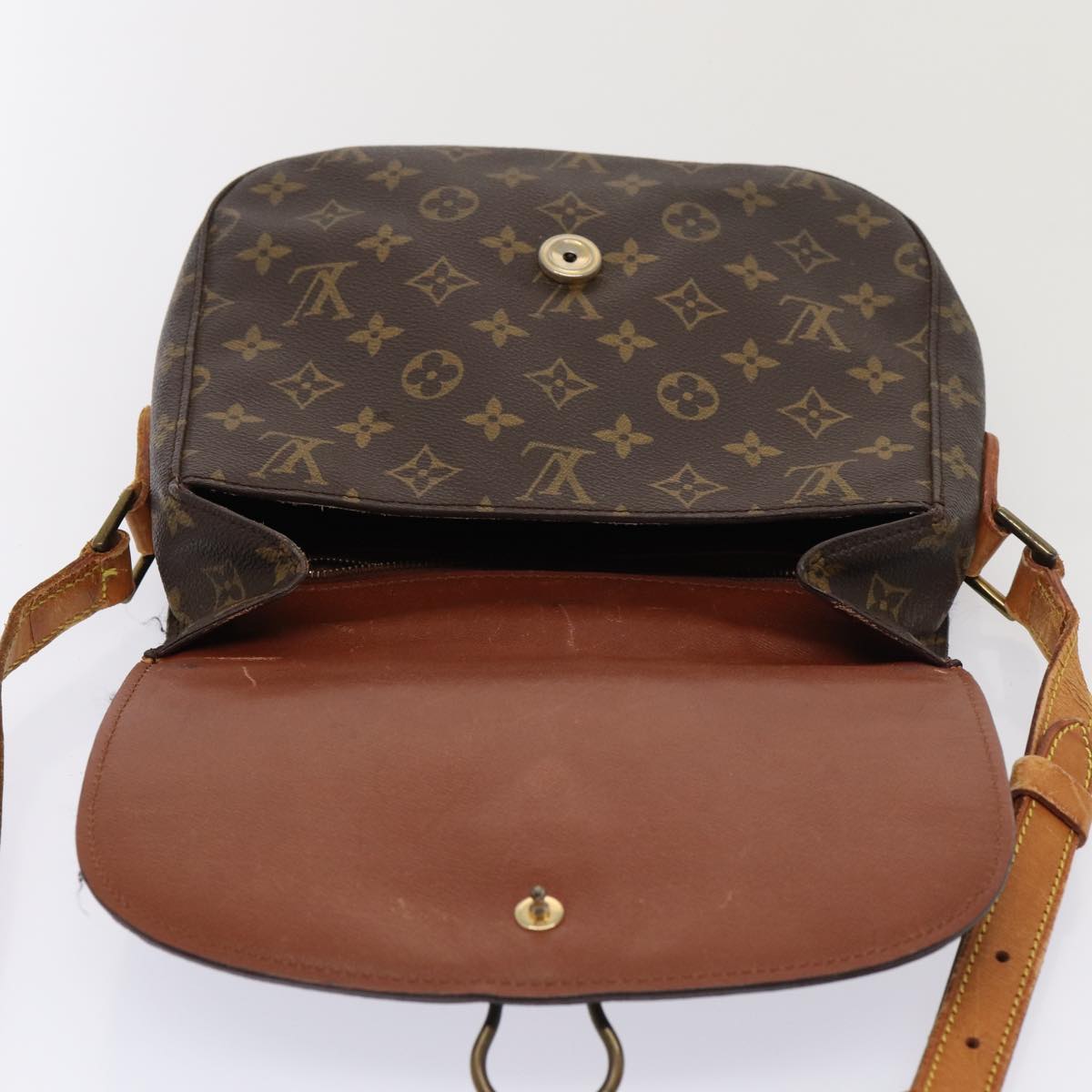 LOUIS VUITTON Monogram Saint Cloud GM Shoulder Bag M51242 LV Auth 80491