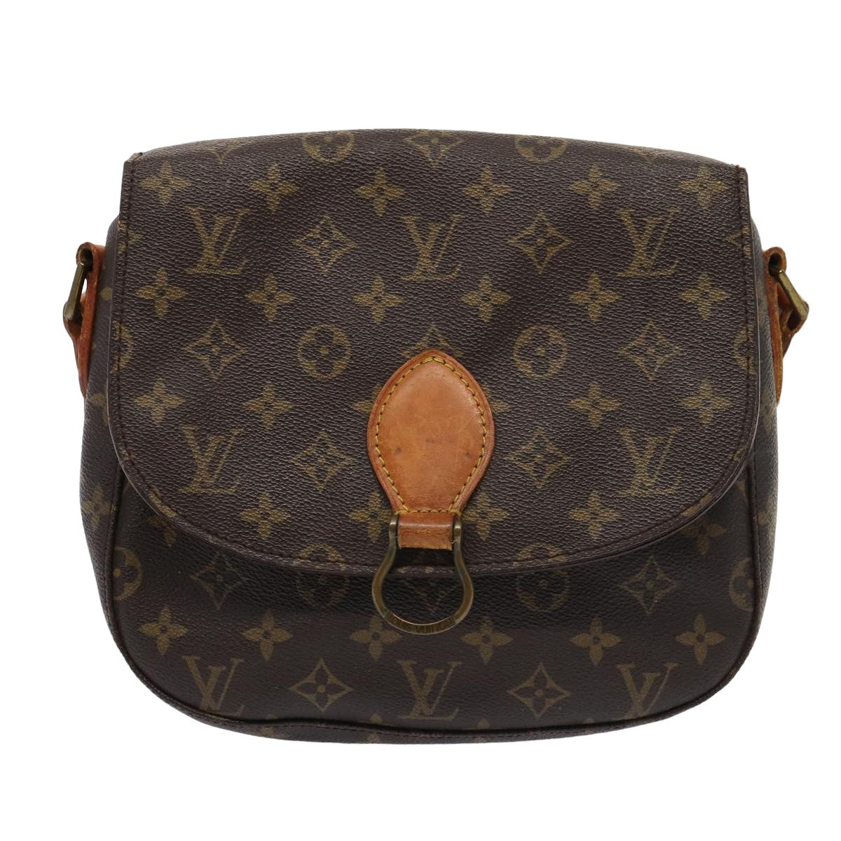 LOUIS VUITTON Monogram Saint Cloud GM Shoulder Bag M51242 LV Auth 80491