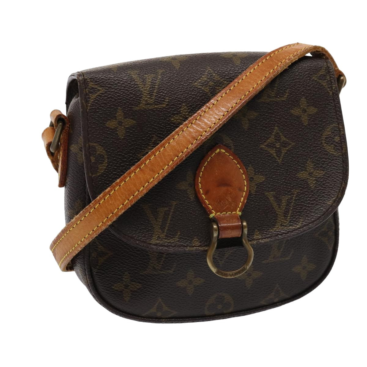 LOUIS VUITTON Monogram Saint Cloud PM Shoulder Bag M51244 LV Auth 80493