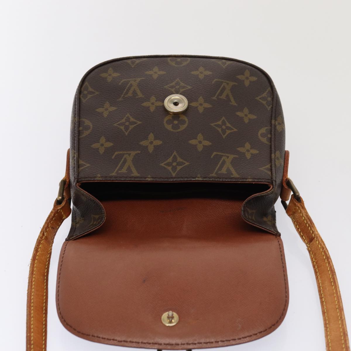 LOUIS VUITTON Monogram Saint Cloud PM Shoulder Bag M51244 LV Auth 80493