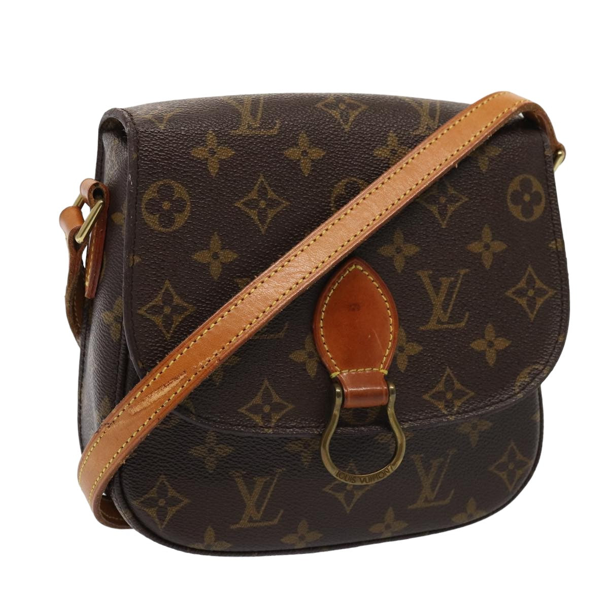 LOUIS VUITTON Monogram Saint Cloud MM Shoulder Bag M51243 LV Auth 80494