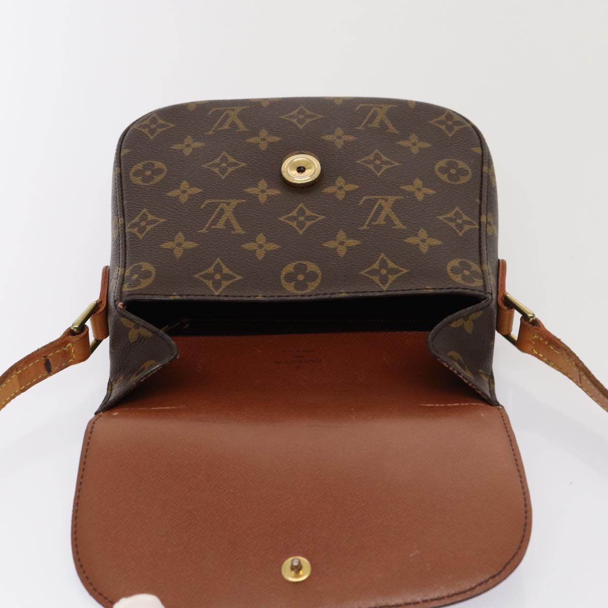 LOUIS VUITTON Monogram Saint Cloud MM Shoulder Bag M51243 LV Auth 80494