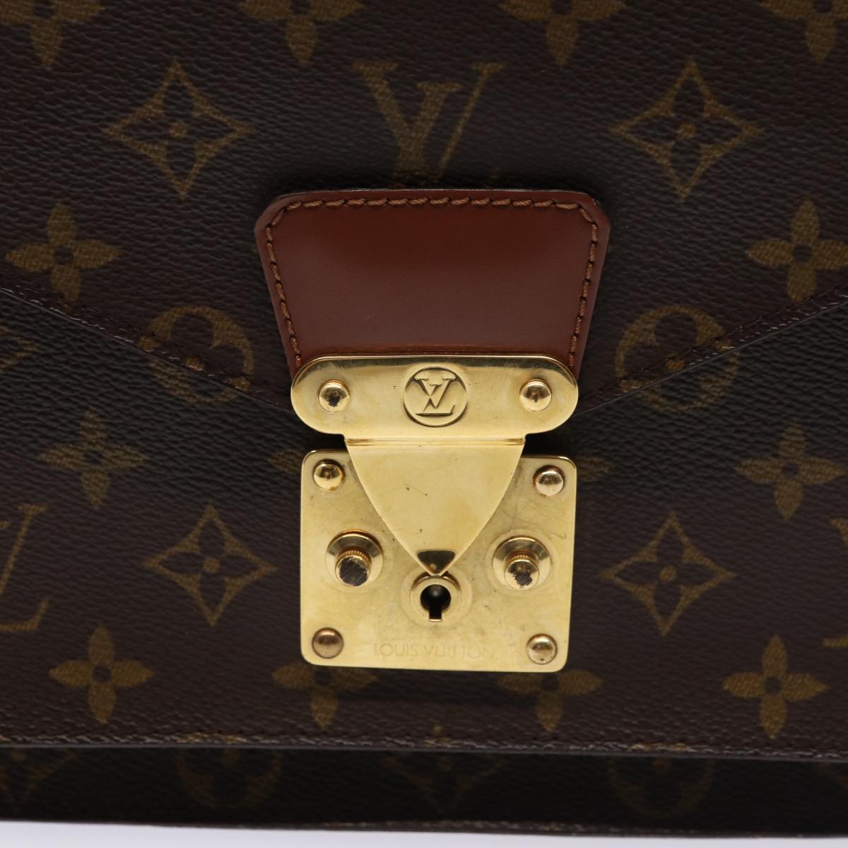 LOUIS VUITTON Monogram Monceau 28 Hand Bag 2way M51185 LV Auth 80506