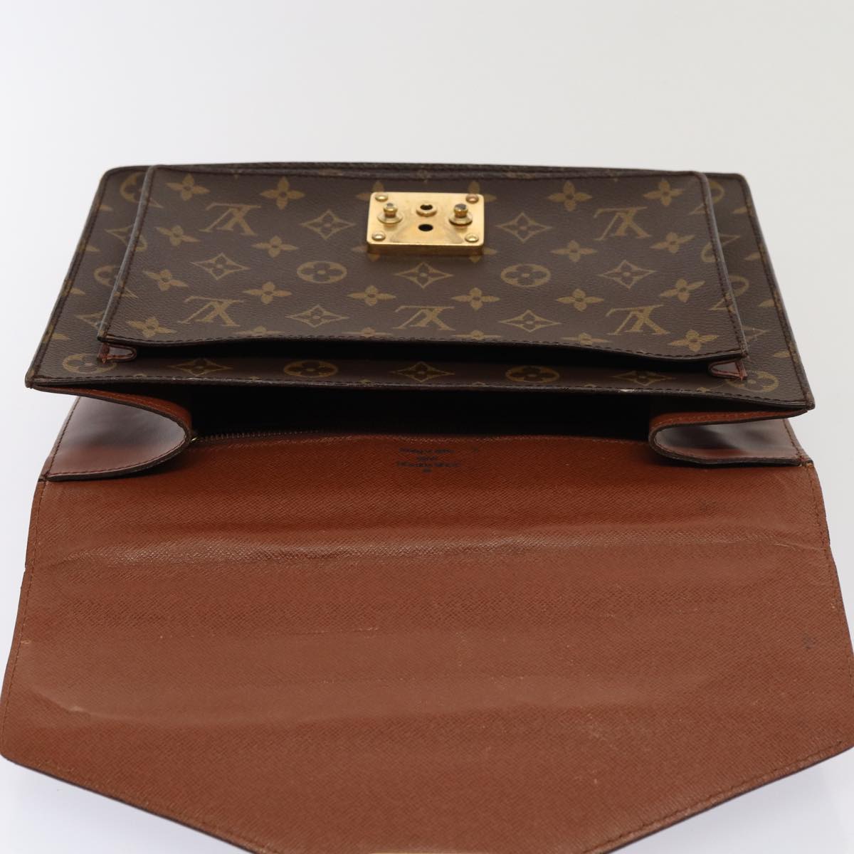 LOUIS VUITTON Monogram Monceau 28 Hand Bag 2way M51185 LV Auth 80506