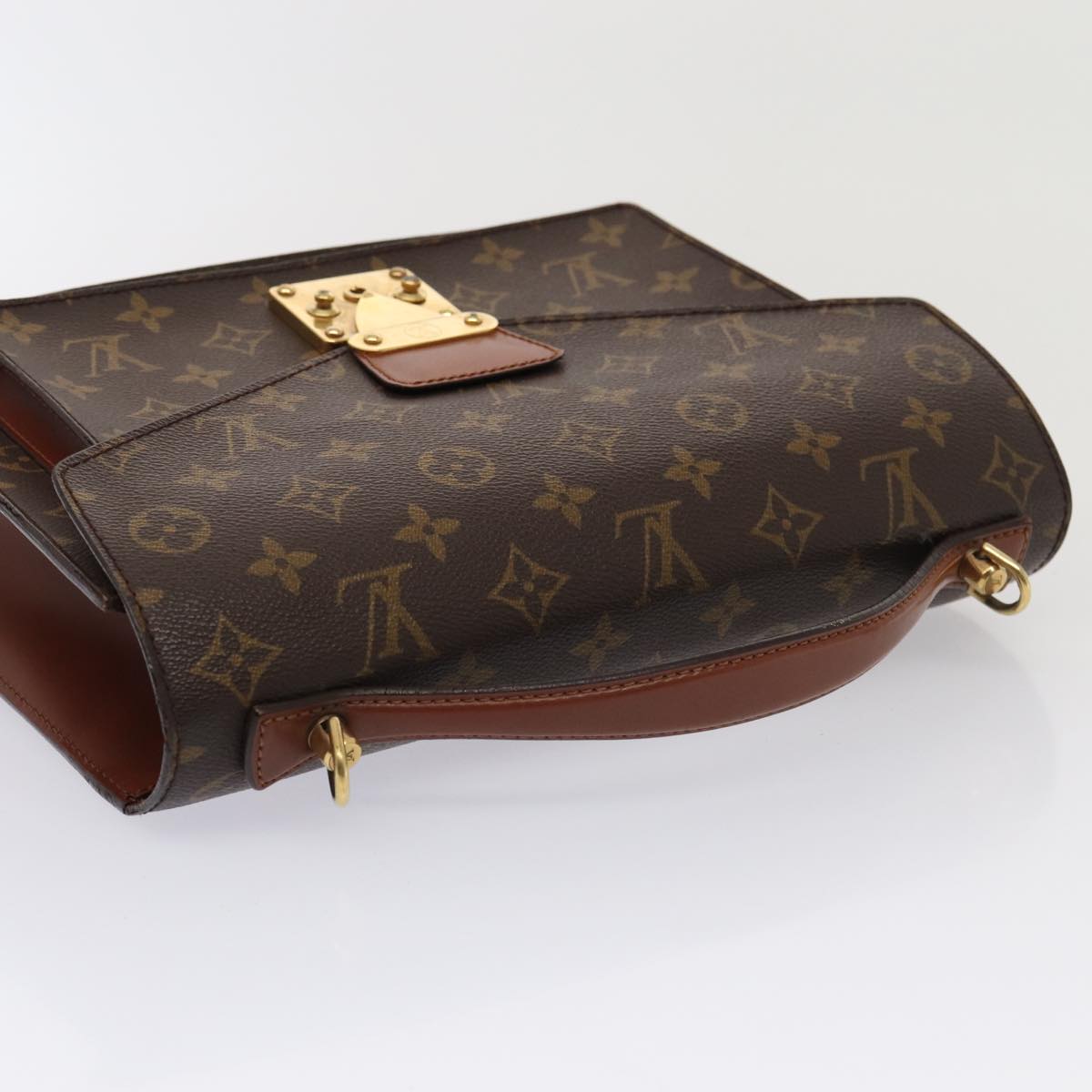 LOUIS VUITTON Monogram Monceau 28 Hand Bag 2way M51185 LV Auth 80506