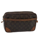 LOUIS VUITTON Monogram Compiegne 28 Clutch Bag M51845 LV Auth 80515-1