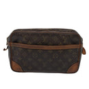 LOUIS VUITTON Monogram Compiegne 28 Clutch Bag M51845 LV Auth 80515-13