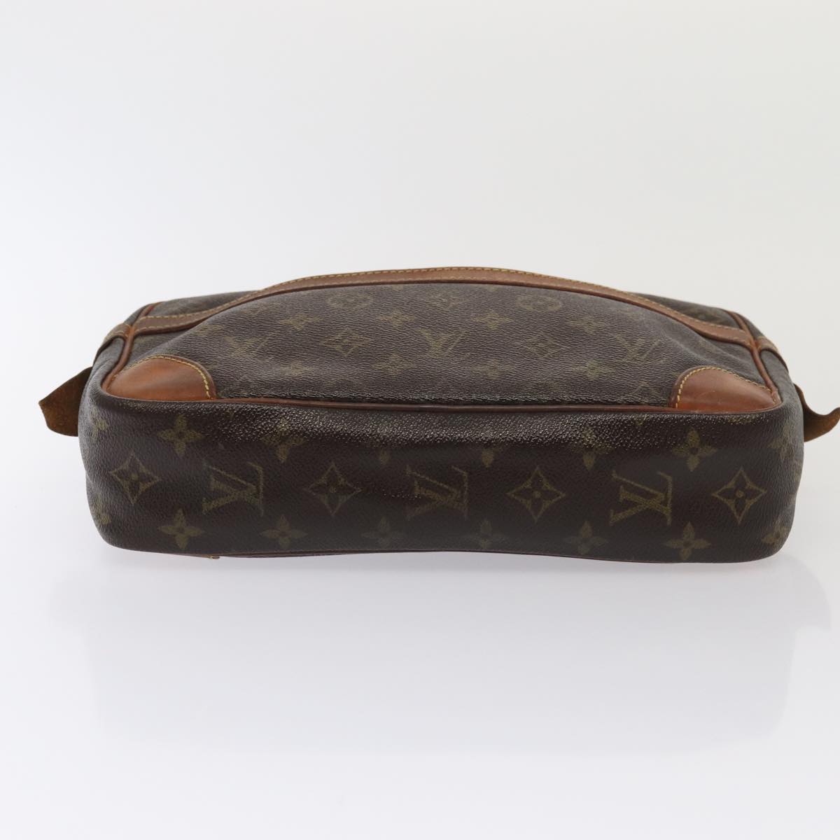 LOUIS VUITTON Monogram Compiegne 28 Clutch Bag M51845 LV Auth 80515