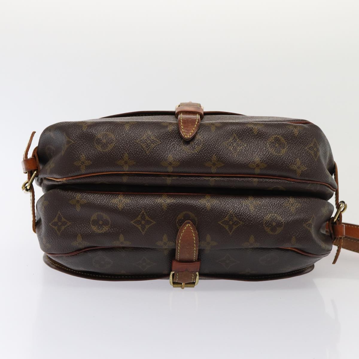 LOUIS VUITTON Monogram Saumur 30 Shoulder Bag M42256 LV Auth 80523