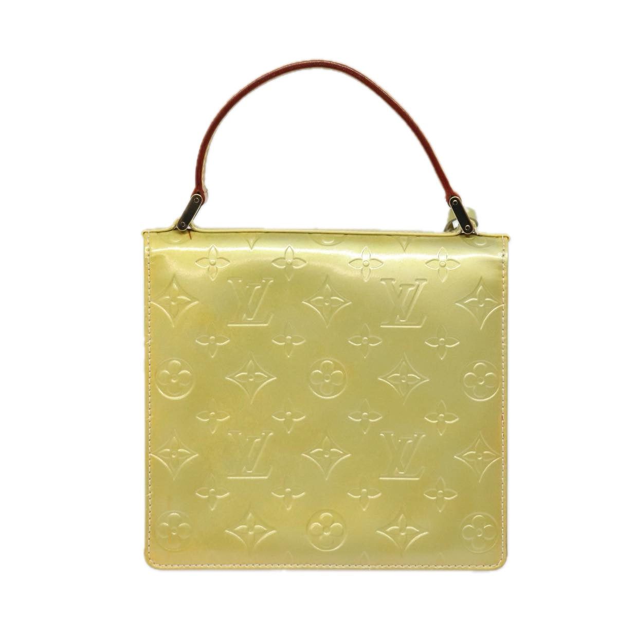 LOUIS VUITTON Monogram Vernis Spring Street Hand Bag Gris M91029 LV Auth 80527 - 0