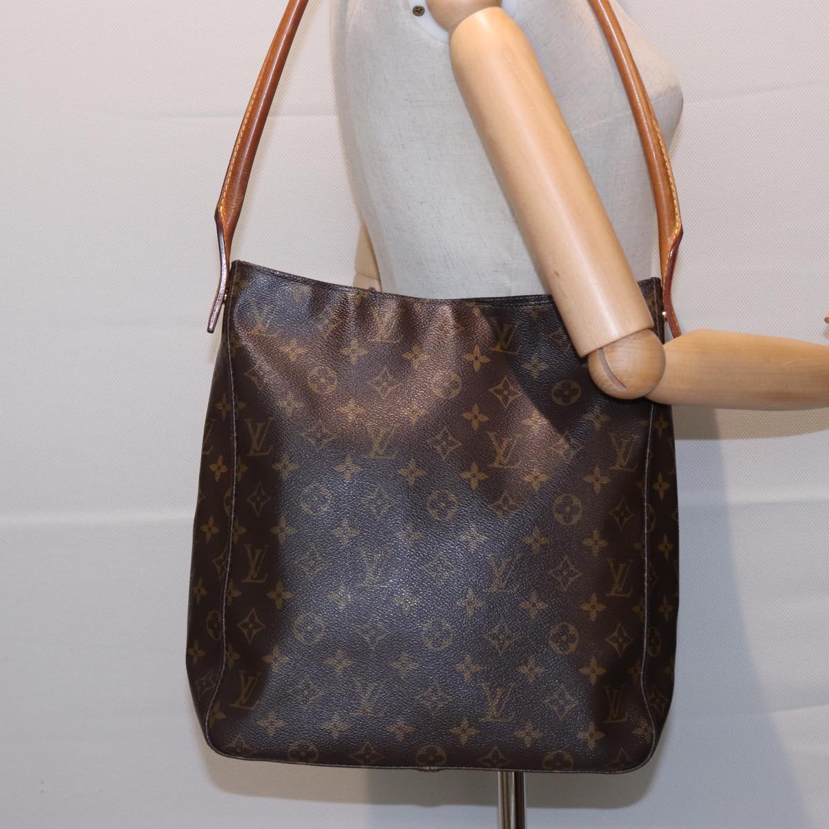 LOUIS VUITTON Monogram Looping GM Shoulder Bag M51145 LV Auth 80530