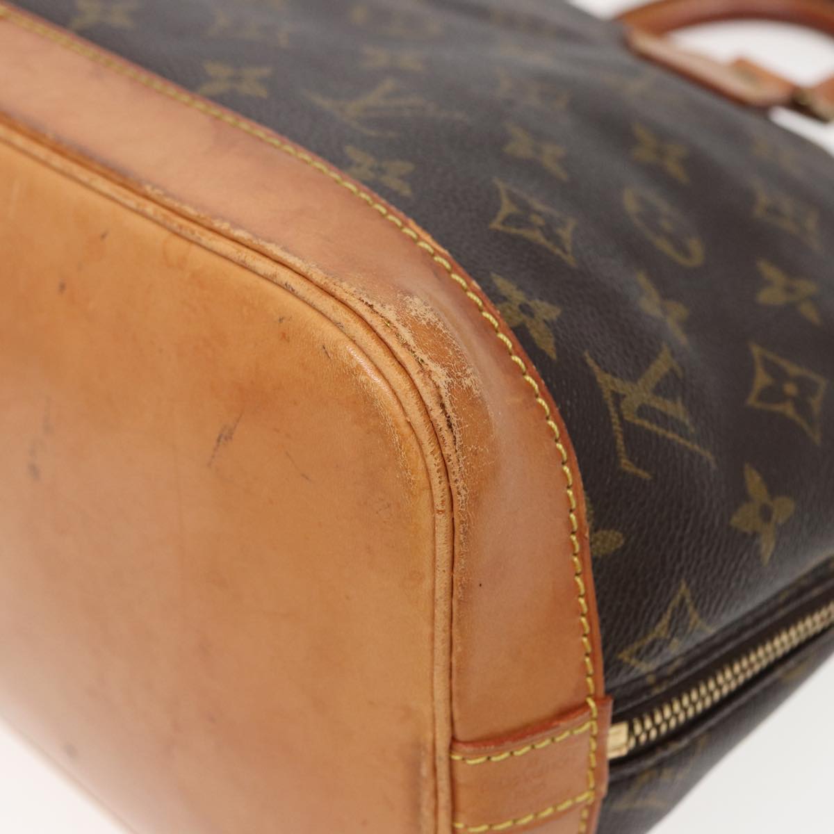 LOUIS VUITTON Monogram Alma Hand Bag M51130 LV Auth 80533