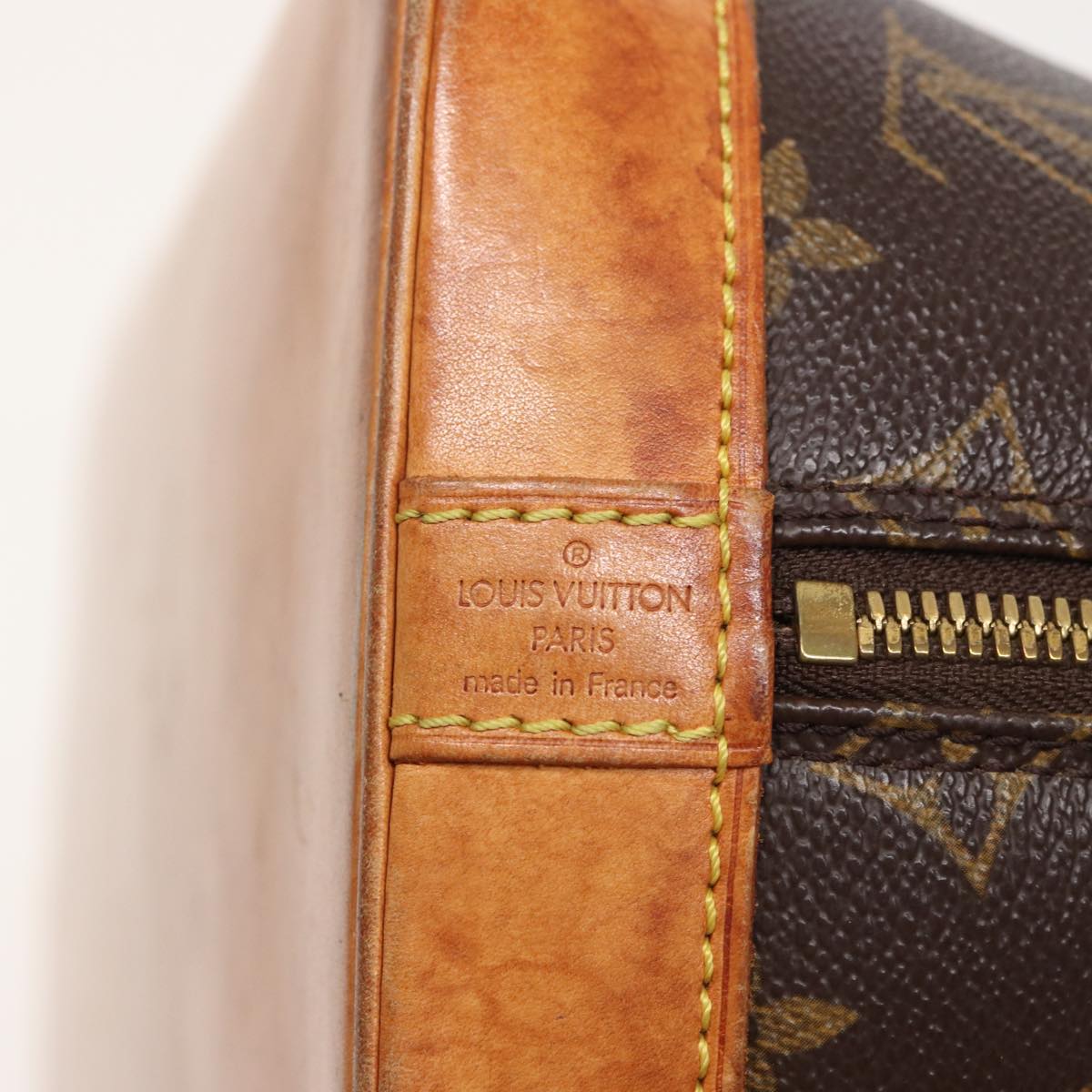 LOUIS VUITTON Monogram Alma Hand Bag M51130 LV Auth 80537