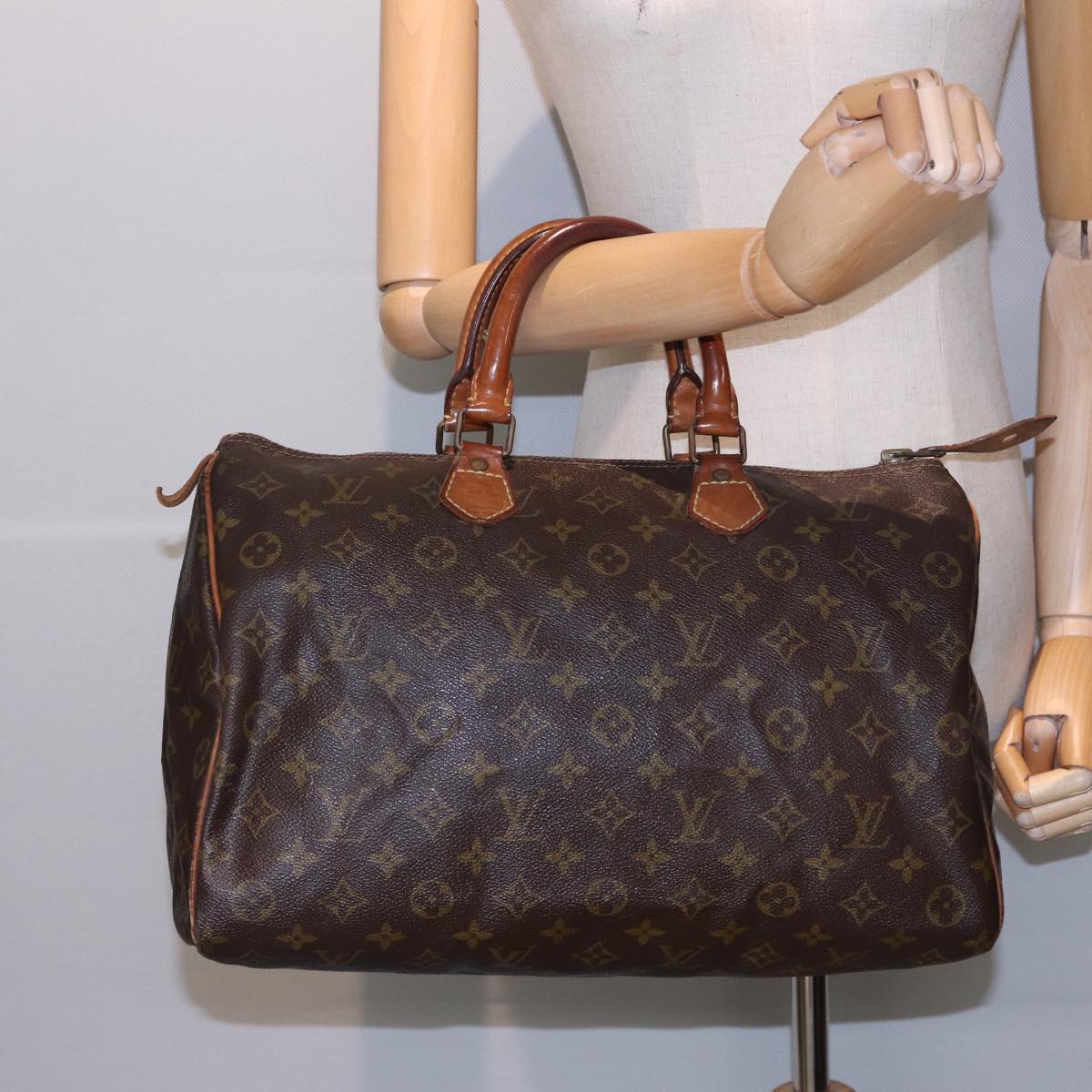 LOUIS VUITTON Monogram Speedy 30 Hand Bag M41526 LV Auth 80543