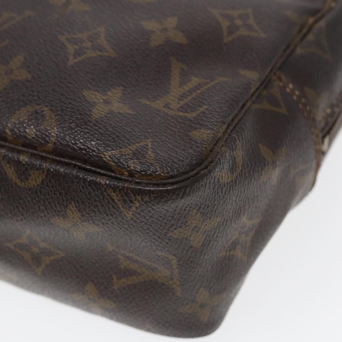 LOUIS VUITTON Monogram Trousse Toilette 28 Clutch Bag M47522 LV Auth 80588