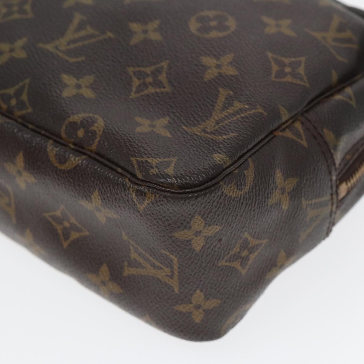 LOUIS VUITTON Monogram Trousse Toilette 28 Clutch Bag M47522 LV Auth 80589