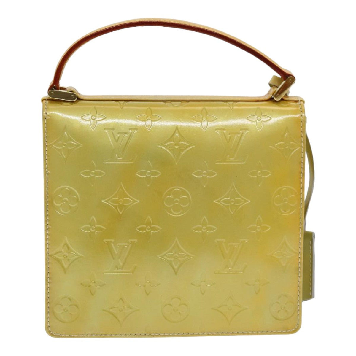 LOUIS VUITTON Monogram Vernis Spring street Hand Bag Gris M91029 LV Auth 80591 - 0