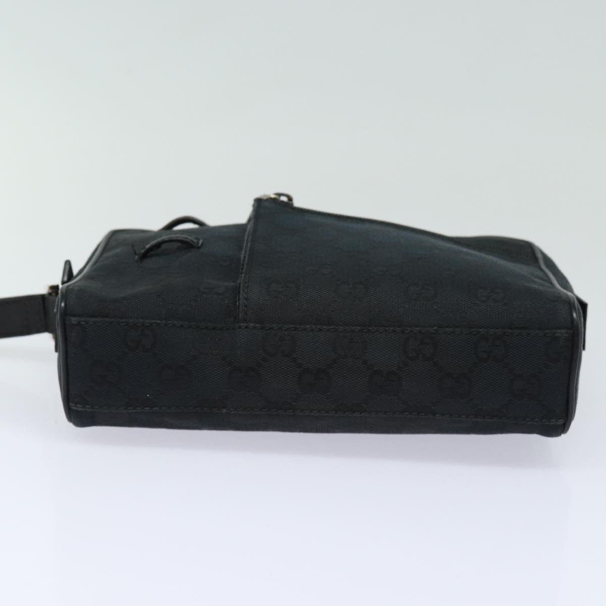 GUCCI GG Canvas Clutch Bag Black 018 1616 Auth 80604