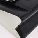 Salvatore Ferragamo Gancini Hand Bag Patent leather 2way Black Auth 80608-16