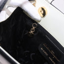 Salvatore Ferragamo Gancini Hand Bag Patent leather 2way Black Auth 80608-23