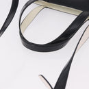Salvatore Ferragamo Gancini Hand Bag Patent leather 2way Black Auth 80608-7