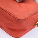 PRADA Ribbon Shoulder Bag Nylon Orange Auth 80629-16