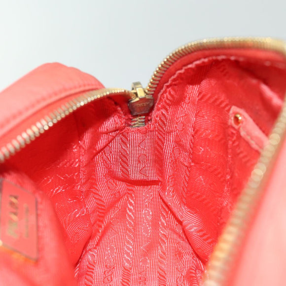 PRADA Schultertasche Ribbon Nylon Orange Auth 80629