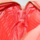 PRADA Ribbon Shoulder Bag Nylon Orange Auth 80629-18