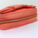 PRADA Ribbon Shoulder Bag Nylon Orange Auth 80629-5