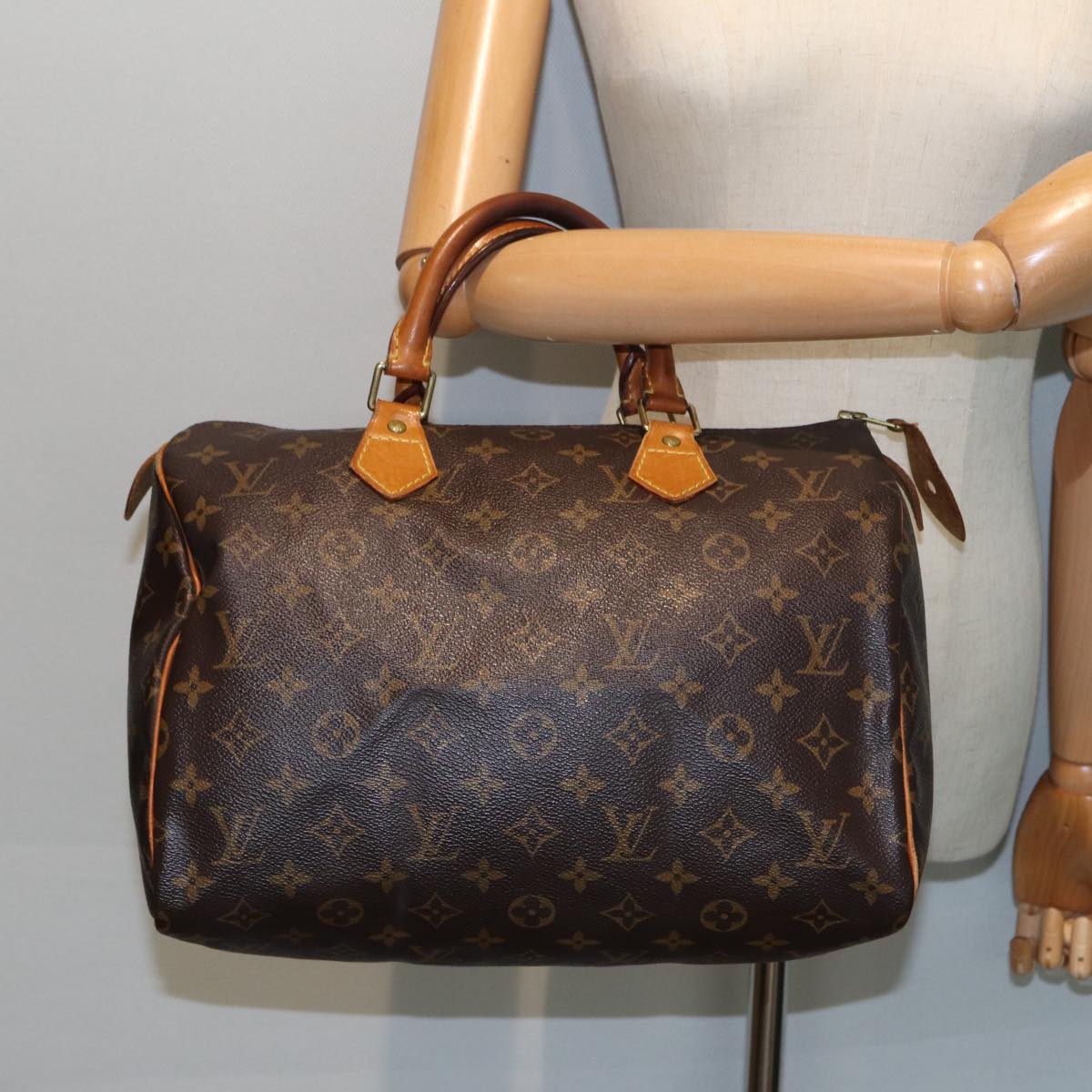 LOUIS VUITTON Monogram Speedy 30 Hand Bag M41526 LV Auth 80640