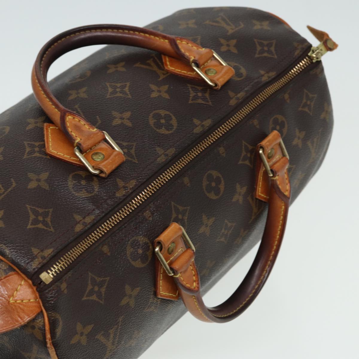 LOUIS VUITTON Monogram Speedy 30 Hand Bag M41526 LV Auth 80640